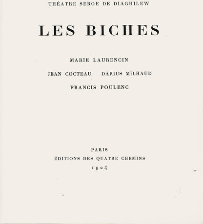 Marie Laurencin, Composition, Les Biches, Lithograph