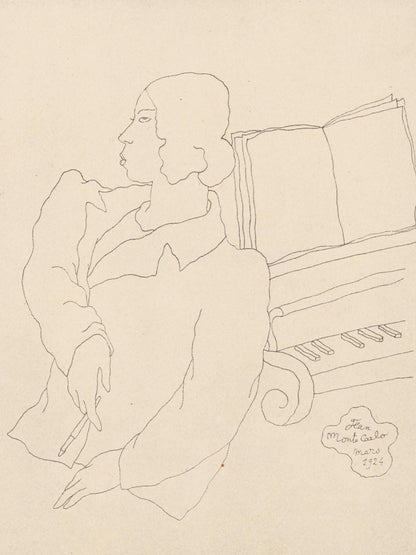 Jean Cocteau, Composition, Les Biches, Lithograph