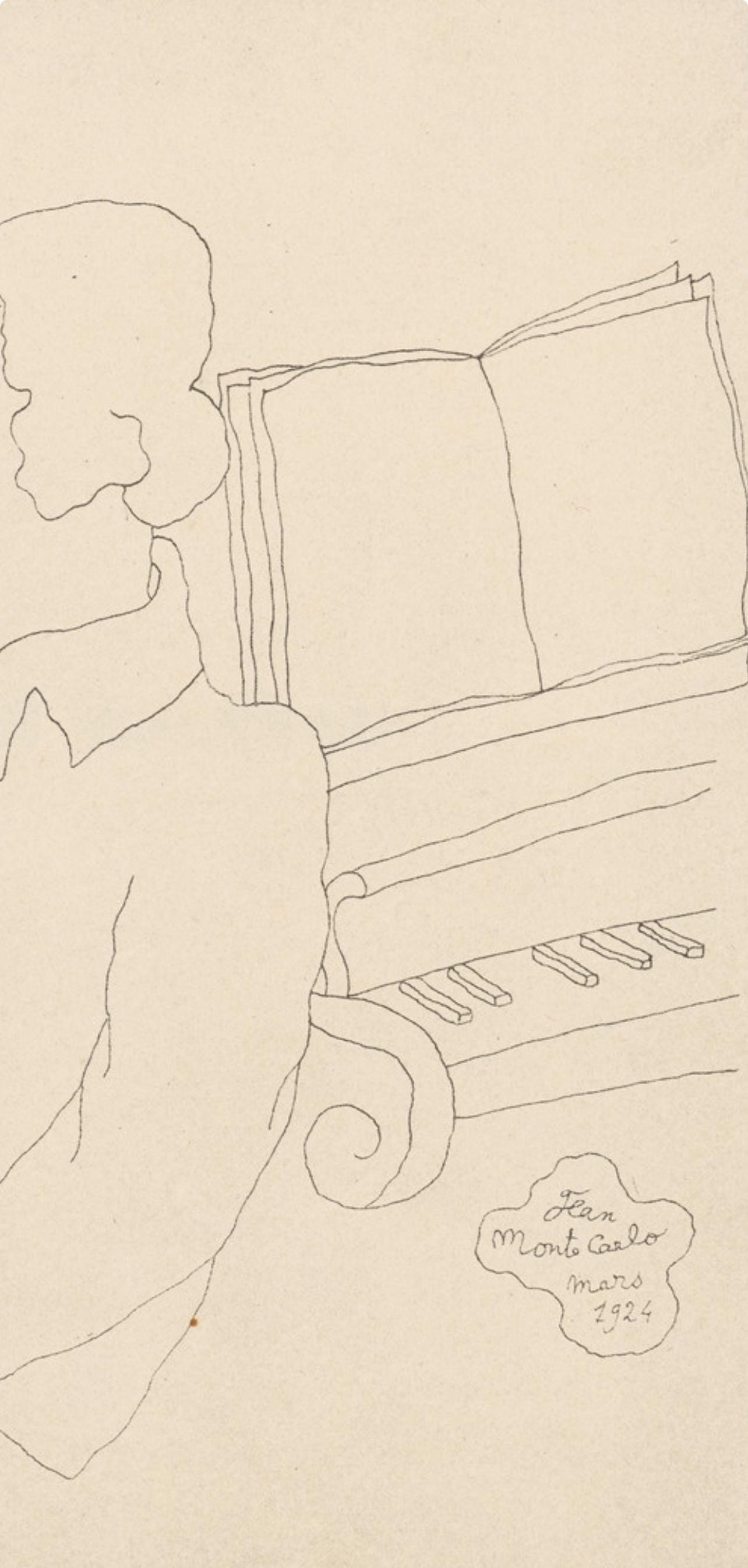 Jean Cocteau, Composition, Les Biches, Lithograph