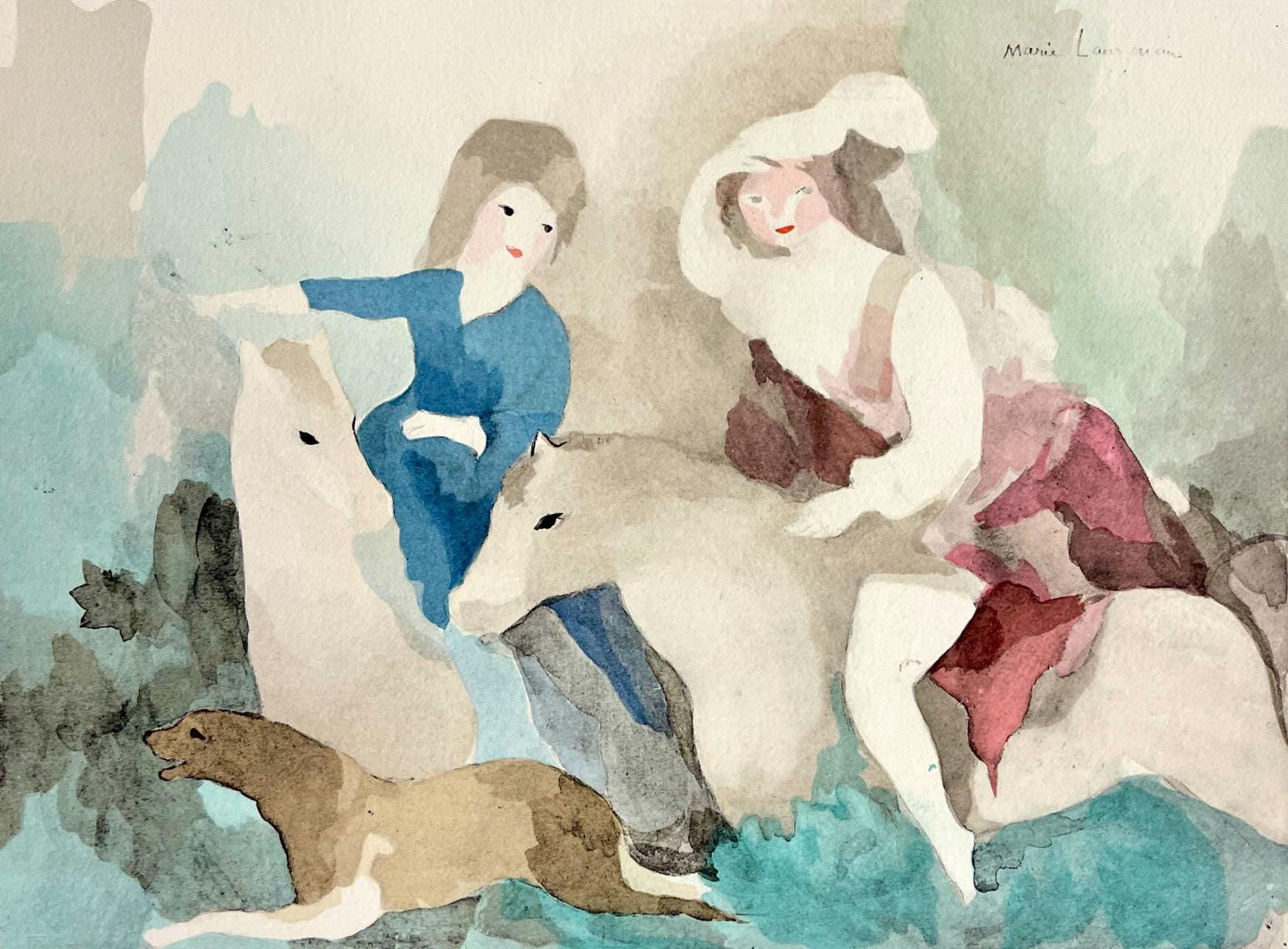 Marie Laurencin, Composition, Marie Laurencin, Lithograph