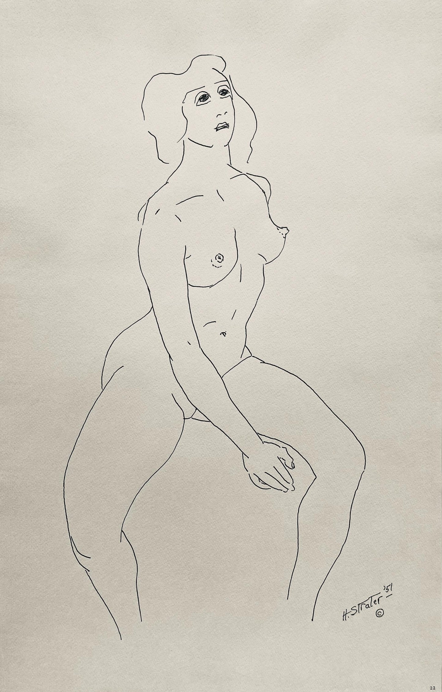 Henry Strater, Composition, 24 Drawings By Henry Strater, Lithograph