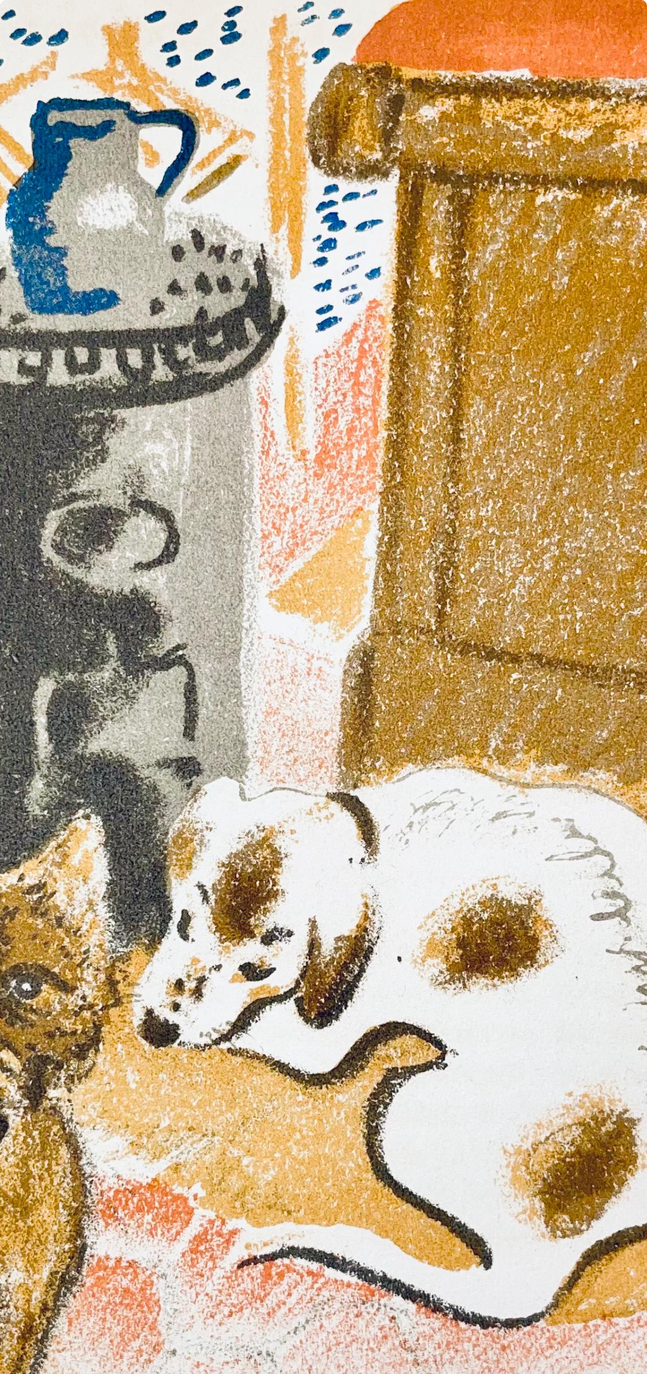 Maurice Mourlot, Composition, De Goupil A Margot, Histoires De Btes, Lithograph