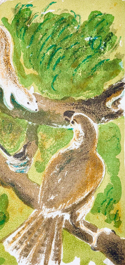 Maurice Mourlot, Composition, De Goupil A Margot, Histoires De Btes, Lithograph