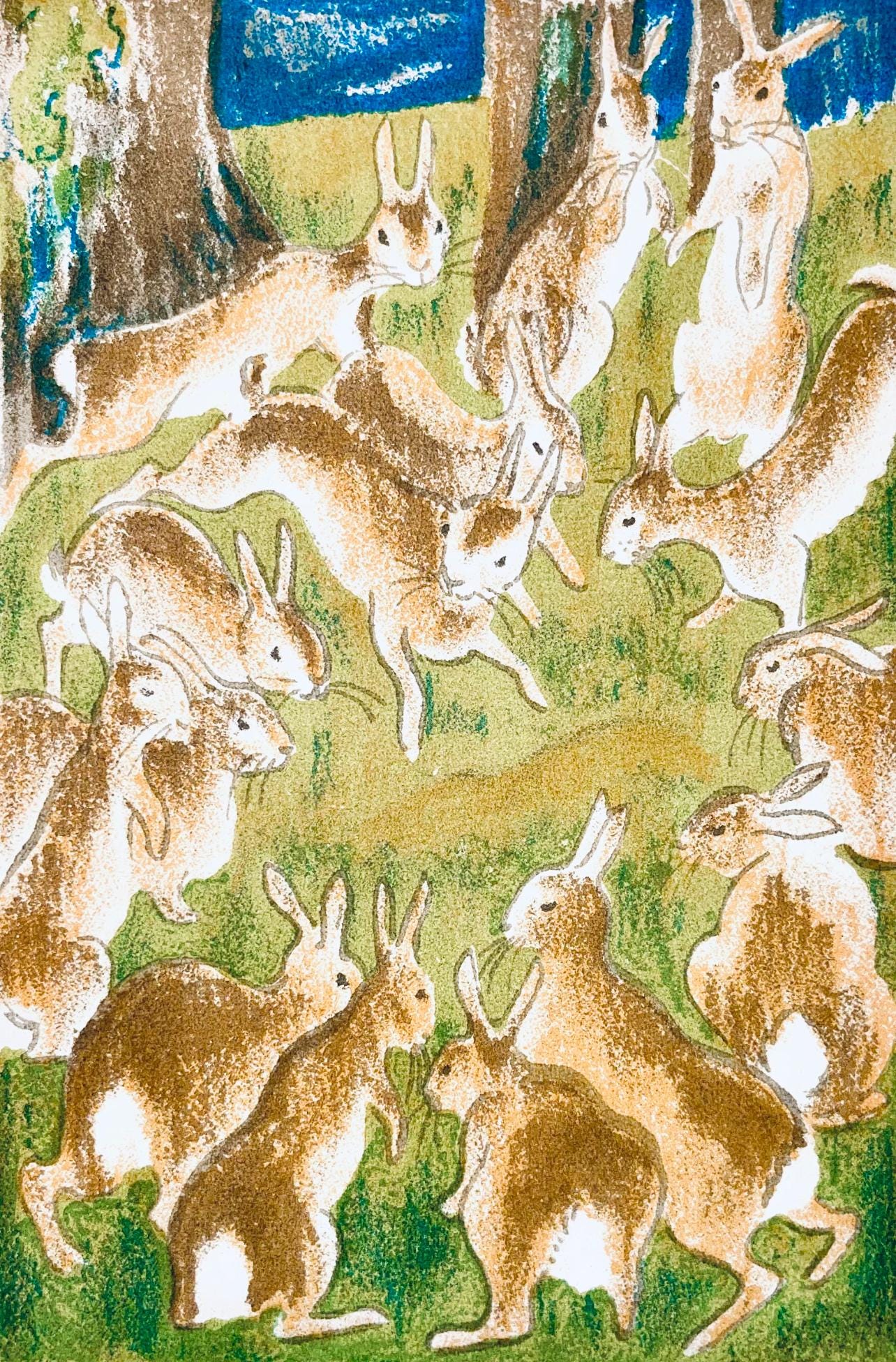 Maurice Mourlot, Composition, De Goupil A Margot, Histoires De Btes, Lithograph