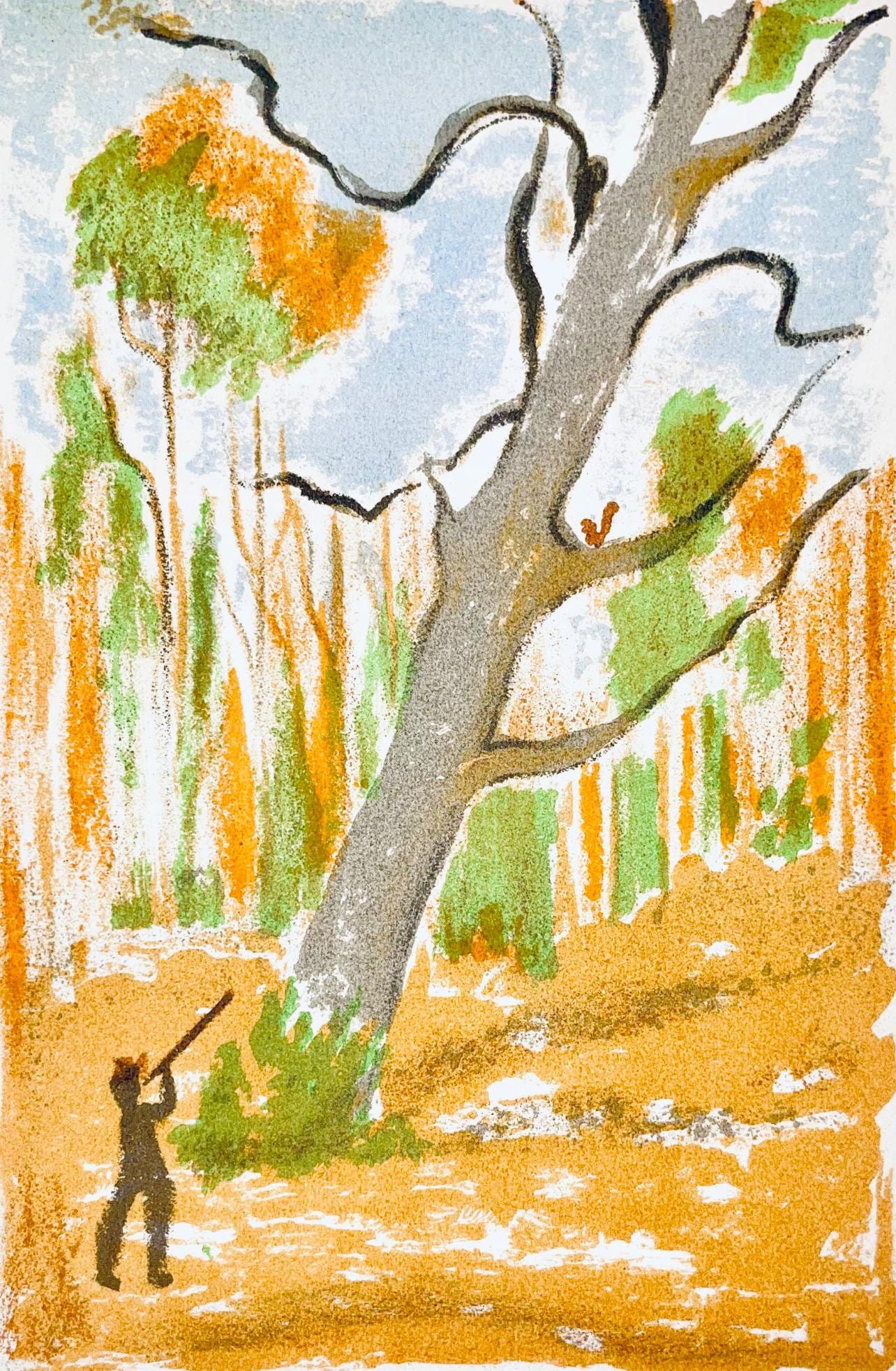 Maurice Mourlot, Composition, De Goupil A Margot, Histoires De Btes, Lithograph