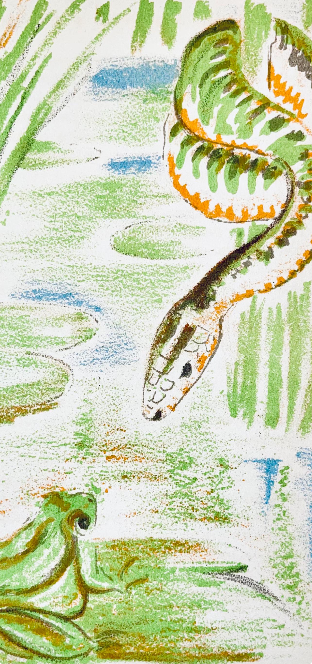 Maurice Mourlot, Composition, De Goupil A Margot, Histoires De Btes, Lithograph