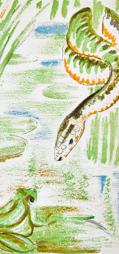 Maurice Mourlot, Composition, De Goupil A Margot, Histoires De Btes, Lithograph