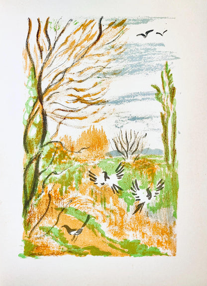 Maurice Mourlot, Composition, De Goupil A Margot, Histoires De Btes, Lithograph