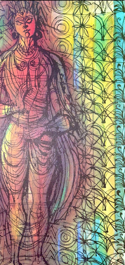 Jean Carzou, Composition, Ce Panorama Du Bouddhisme, Lithograph