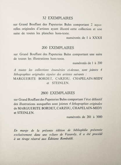 Jean Carzou, Composition, Ce Panorama Du Bouddhisme, Lithograph