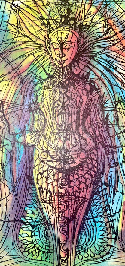 Jean Carzou, Composition, Ce Panorama Du Bouddhisme, Lithograph