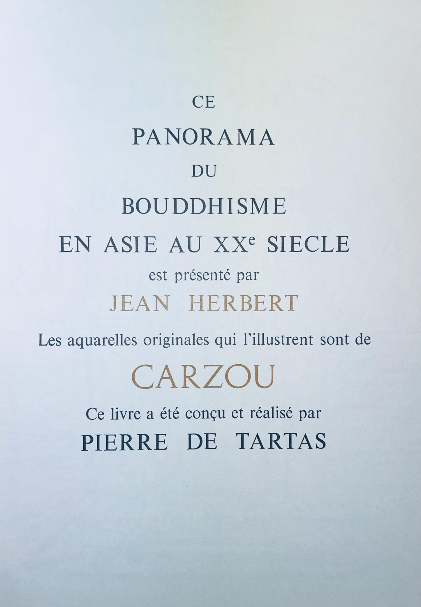 Jean Carzou, Composition, Ce Panorama Du Bouddhisme, Lithograph