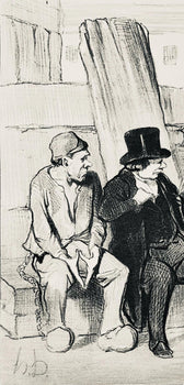 Honor Daumier, Composition, Honor Daumier, Law And Justice, Lithograph