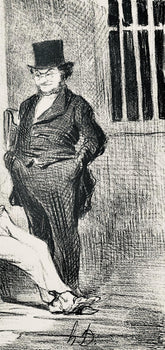 Honor Daumier, Composition, Honor Daumier, Law And Justice, Lithograph