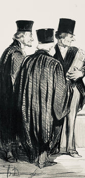 Honor Daumier, Composition, Honor Daumier, Law And Justice, Lithograph