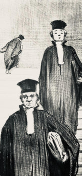 Honor Daumier, Composition, Honor Daumier, Law And Justice, Lithograph
