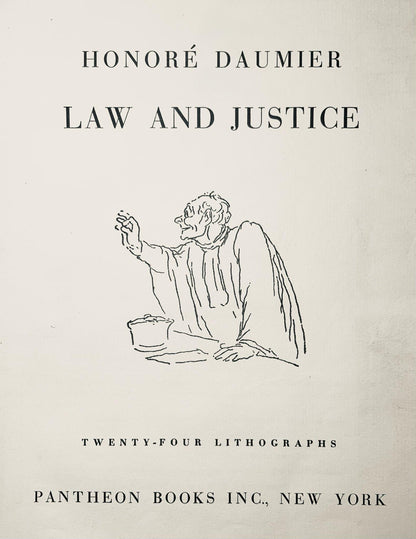 Honor Daumier, Composition, Honor Daumier, Law And Justice, Lithograph