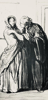 Honor Daumier, Composition, Honor Daumier, Law And Justice, Lithograph