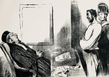 Honor Daumier, Composition, Honor Daumier, Law And Justice, Lithograph