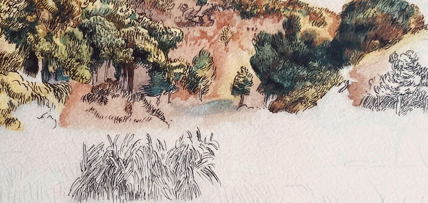 Lithograph - Pierre-Auguste Renoir - Composition - Seize Aquarelles et Sanguines de Renoir