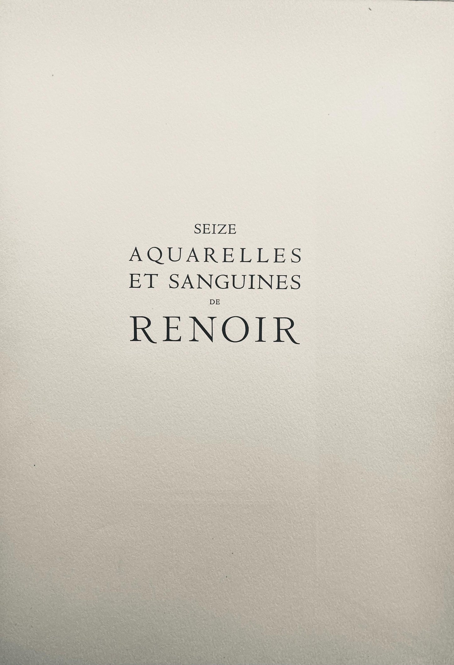 Lithograph - Pierre-Auguste Renoir - Composition - Seize Aquarelles et Sanguines de Renoir