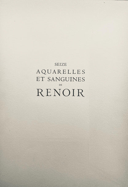 Pierre-Auguste Renoir, Composition, Seize Aquarelles Et Sanguines De Renoir, Lithograph