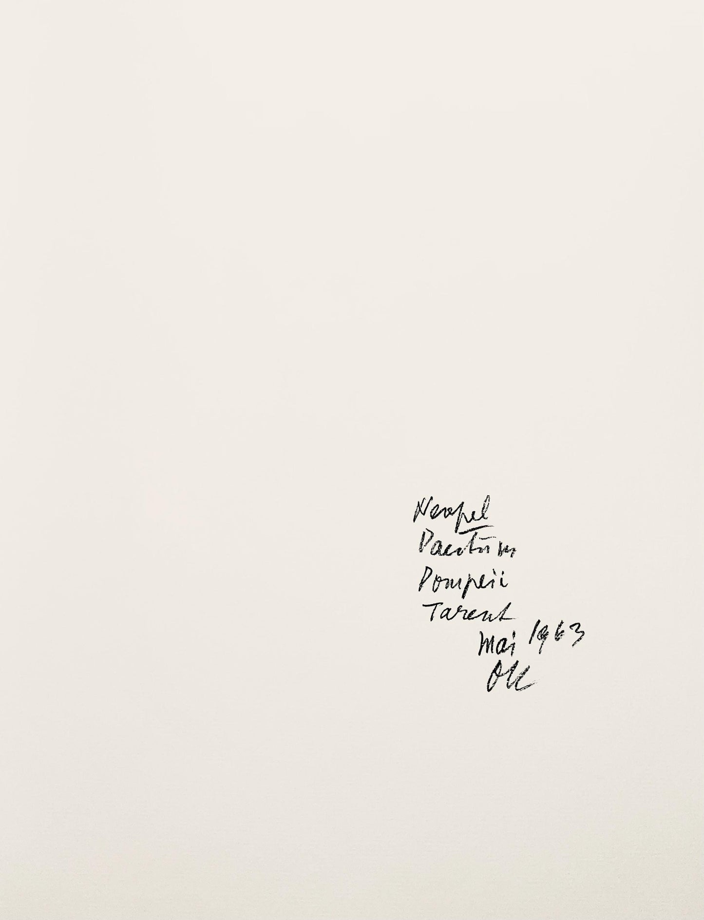 Oskar Kokoschka, Composition, Skizzenbuch Der Italienischen Reise 1963, Lithograph