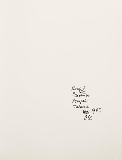 Oskar Kokoschka, Composition, Skizzenbuch Der Italienischen Reise 1963, Lithograph