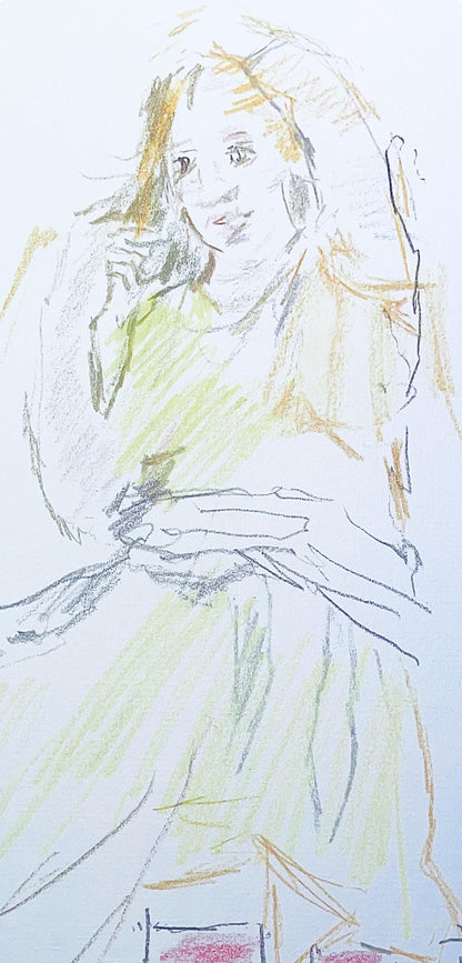 Oskar Kokoschka, Composition, Skizzenbuch Der Italienischen Reise 1963, Lithograph