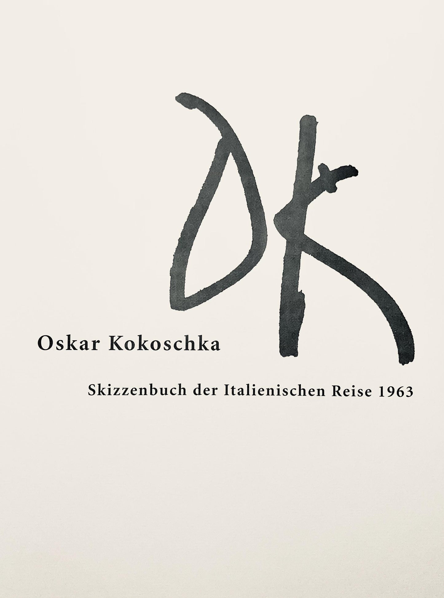 Oskar Kokoschka, Composition, Skizzenbuch Der Italienischen Reise 1963, Lithograph