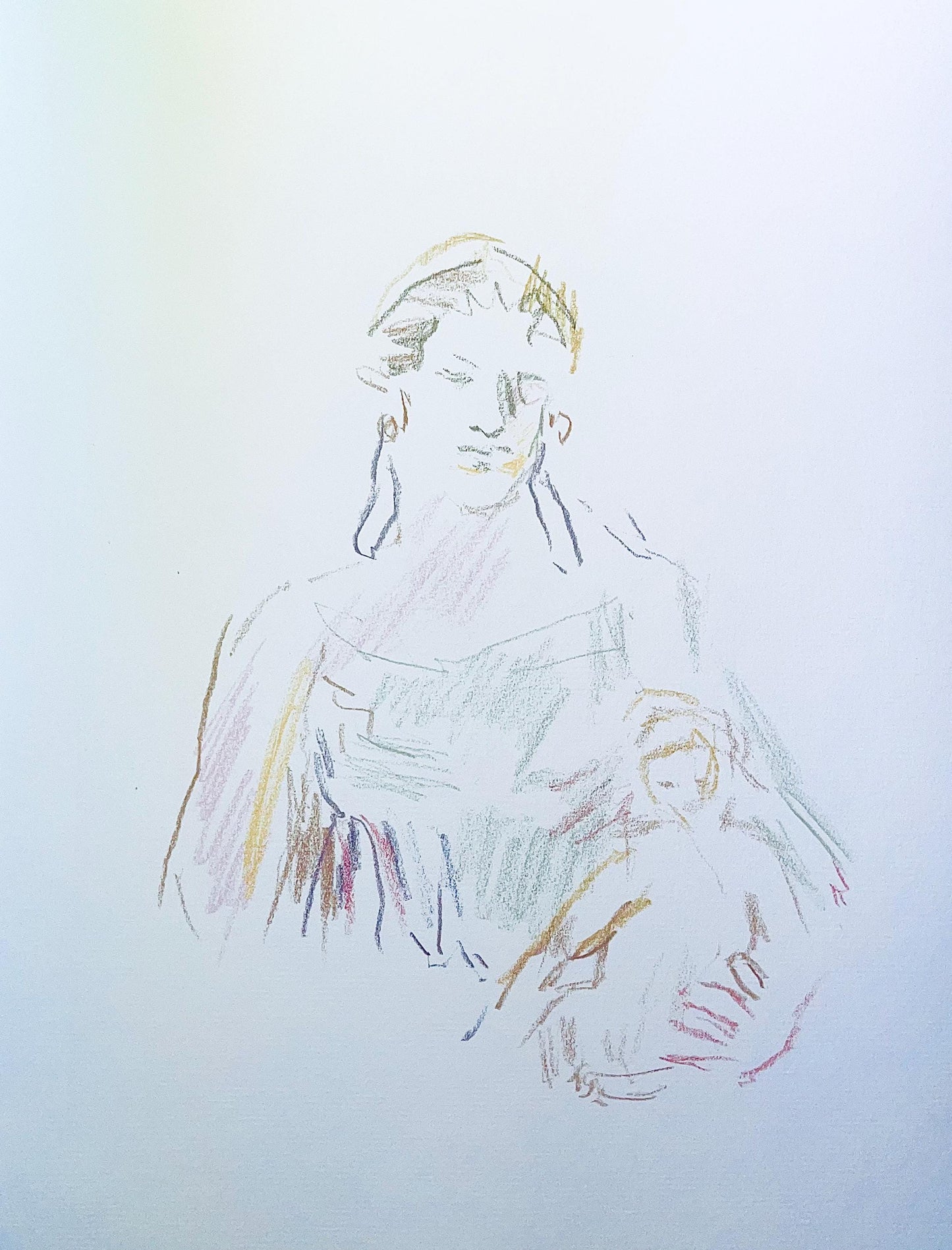 Oskar Kokoschka, Composition, Skizzenbuch Der Italienischen Reise 1963, Lithograph