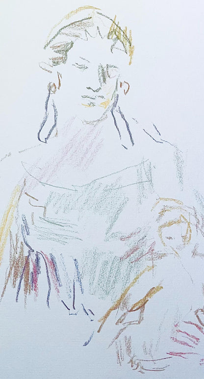 Oskar Kokoschka, Composition, Skizzenbuch Der Italienischen Reise 1963, Lithograph