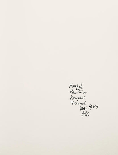 Oskar Kokoschka, Composition, Skizzenbuch Der Italienischen Reise 1963, Lithograph