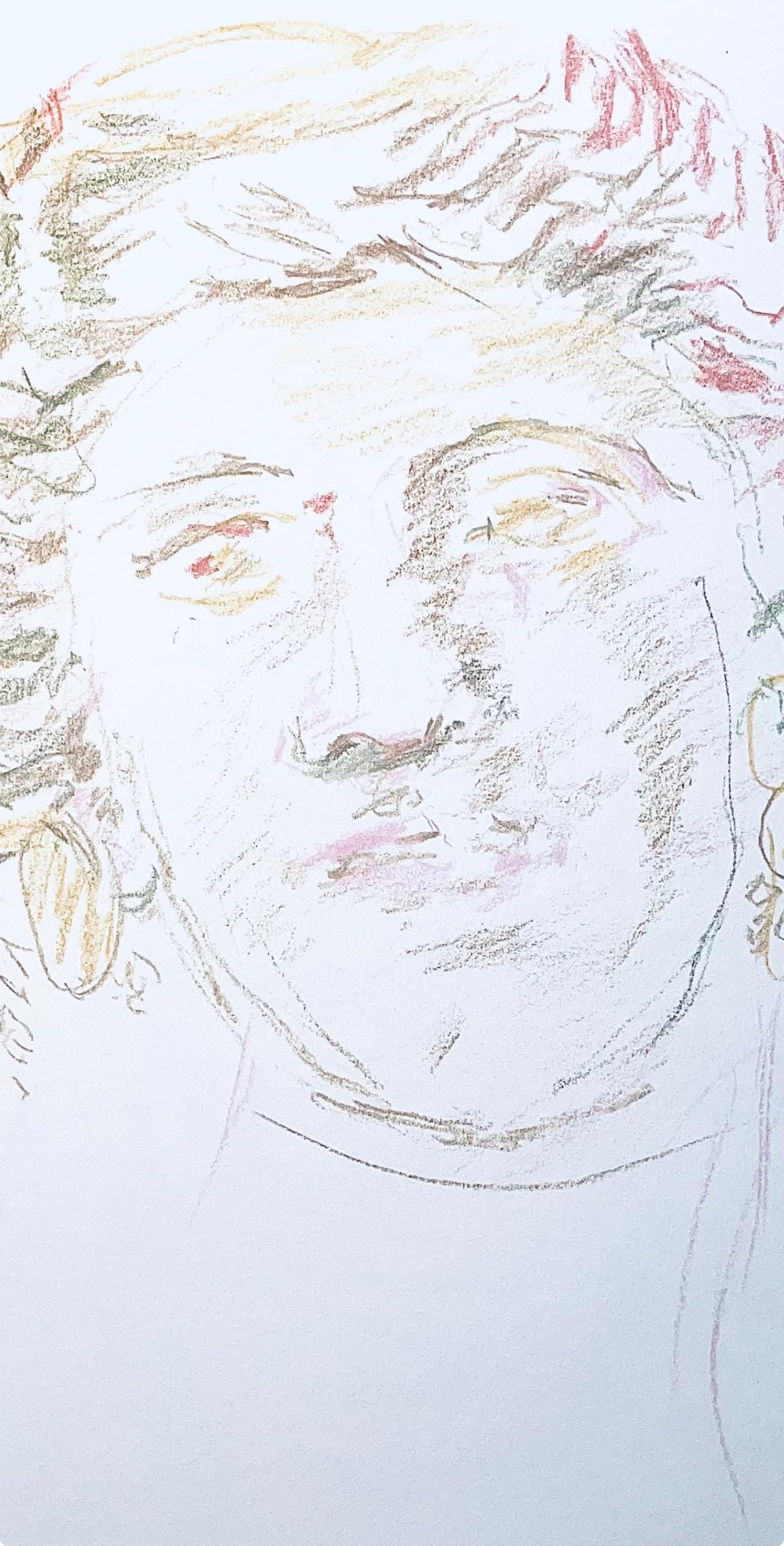 Oskar Kokoschka, Composition, Skizzenbuch Der Italienischen Reise 1963, Lithograph