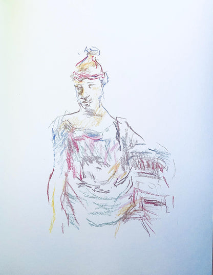 Oskar Kokoschka, Composition, Skizzenbuch Der Italienischen Reise 1963, Lithograph