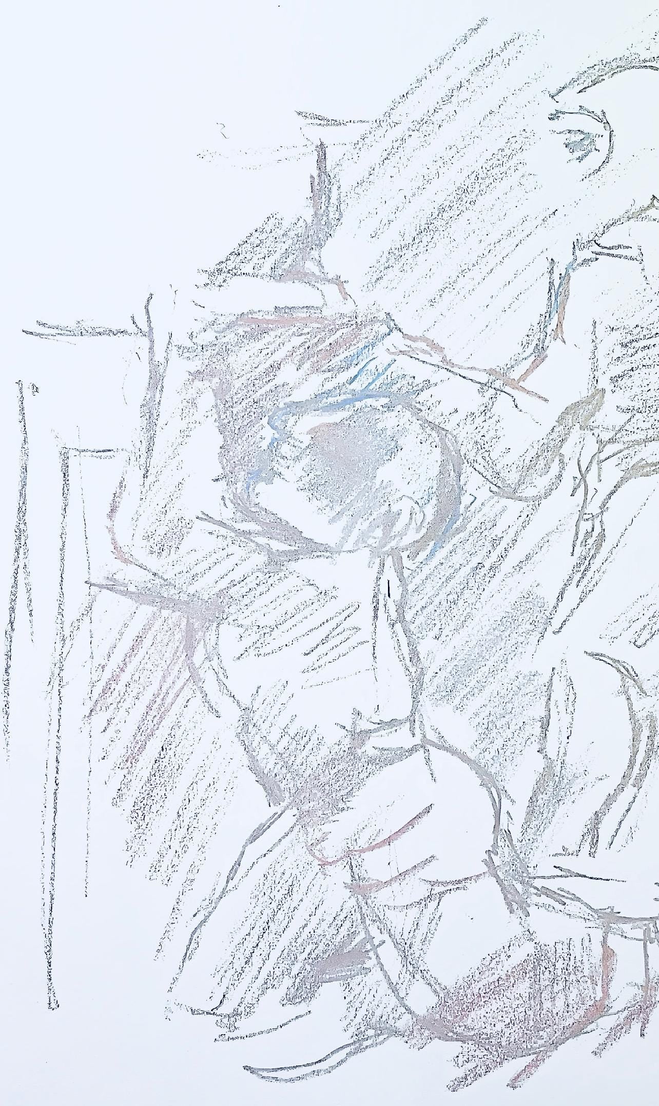 Oskar Kokoschka, Composition, Skizzenbuch Der Italienischen Reise 1963, Lithograph