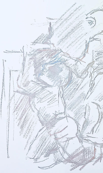 Oskar Kokoschka, Composition, Skizzenbuch Der Italienischen Reise 1963, Lithograph