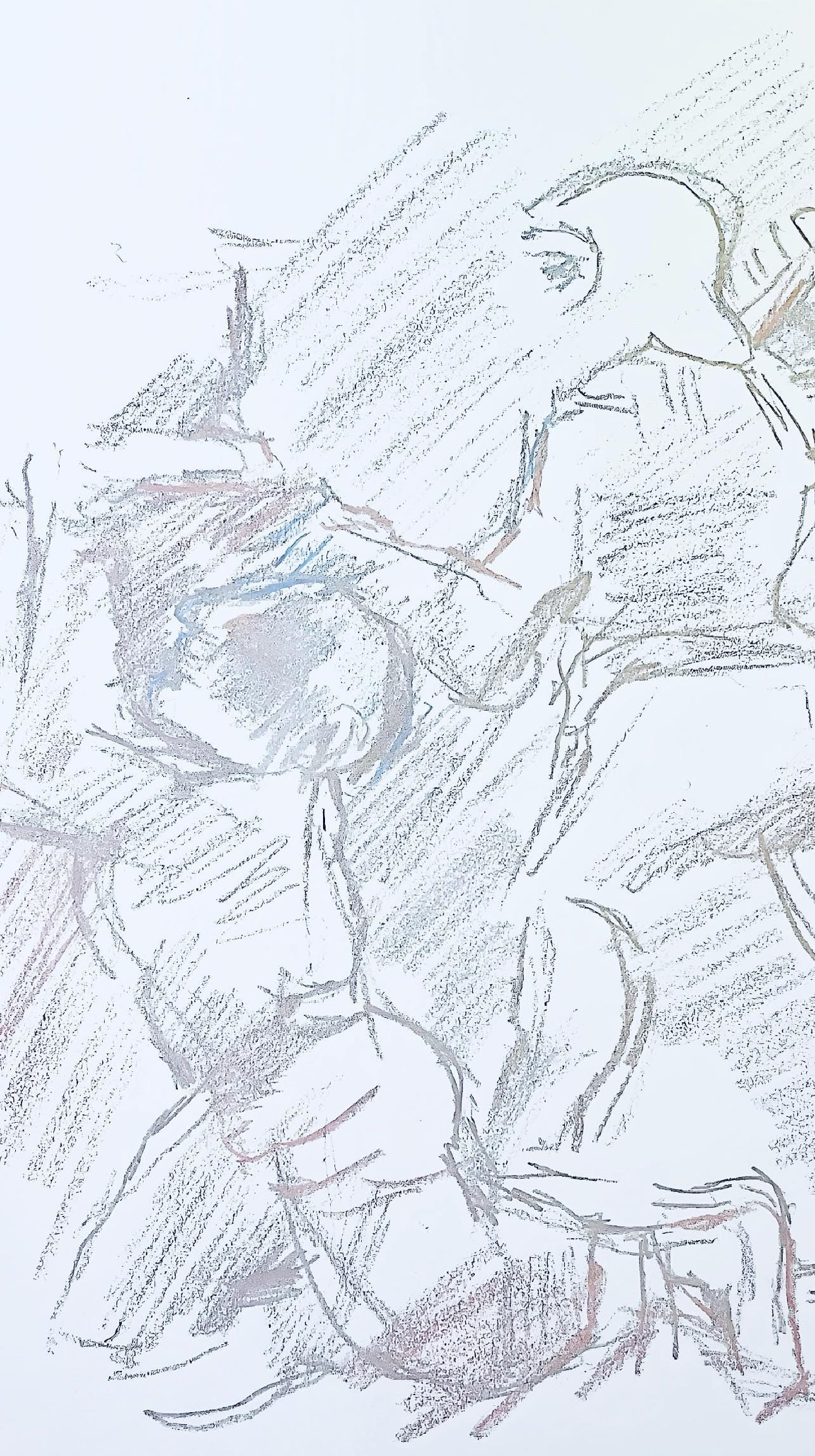 Oskar Kokoschka, Composition, Skizzenbuch Der Italienischen Reise 1963, Lithograph