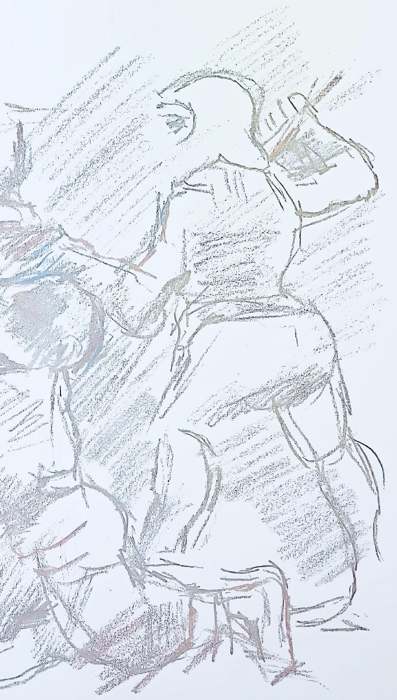 Oskar Kokoschka, Composition, Skizzenbuch Der Italienischen Reise 1963, Lithograph