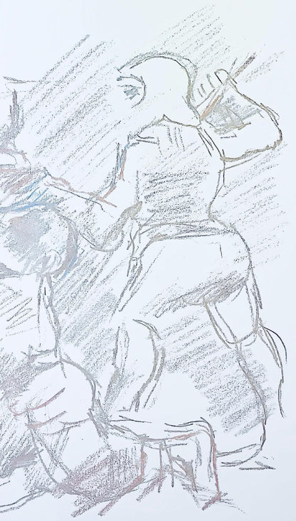 Oskar Kokoschka, Composition, Skizzenbuch Der Italienischen Reise 1963, Lithograph