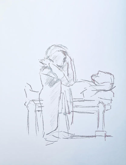 Oskar Kokoschka, Composition, Skizzenbuch Der Italienischen Reise 1963, Lithograph