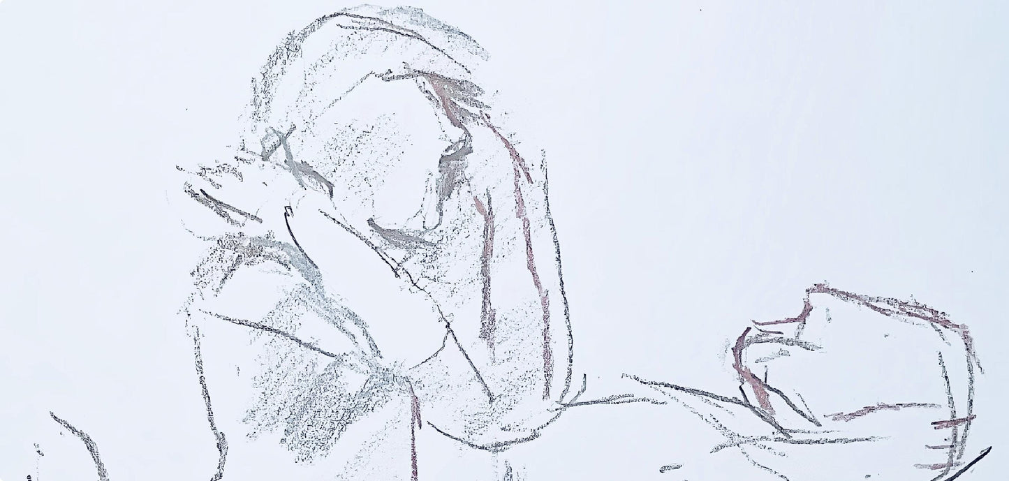 Oskar Kokoschka, Composition, Skizzenbuch Der Italienischen Reise 1963, Lithograph