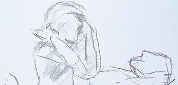 Oskar Kokoschka, Composition, Skizzenbuch Der Italienischen Reise 1963, Lithograph