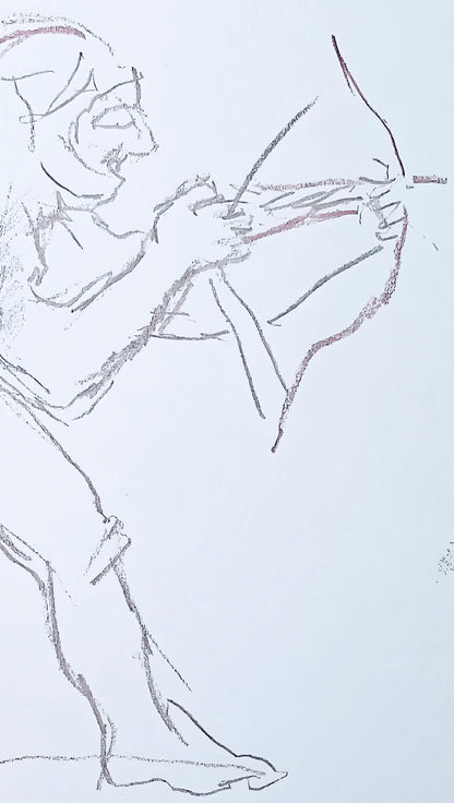 Oskar Kokoschka, Composition, Skizzenbuch Der Italienischen Reise 1963, Lithograph