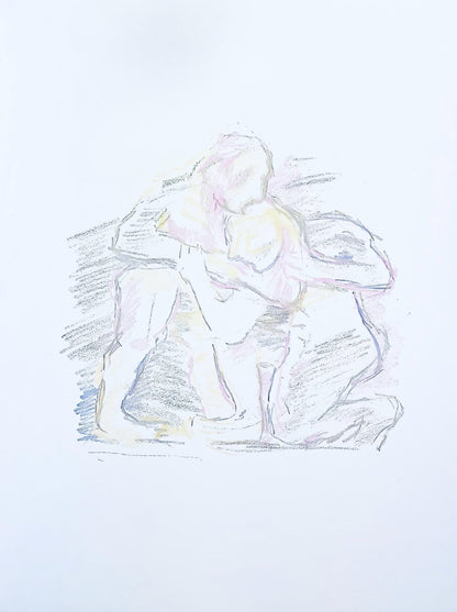 Oskar Kokoschka, Composition, Skizzenbuch Der Italienischen Reise 1963, Lithograph