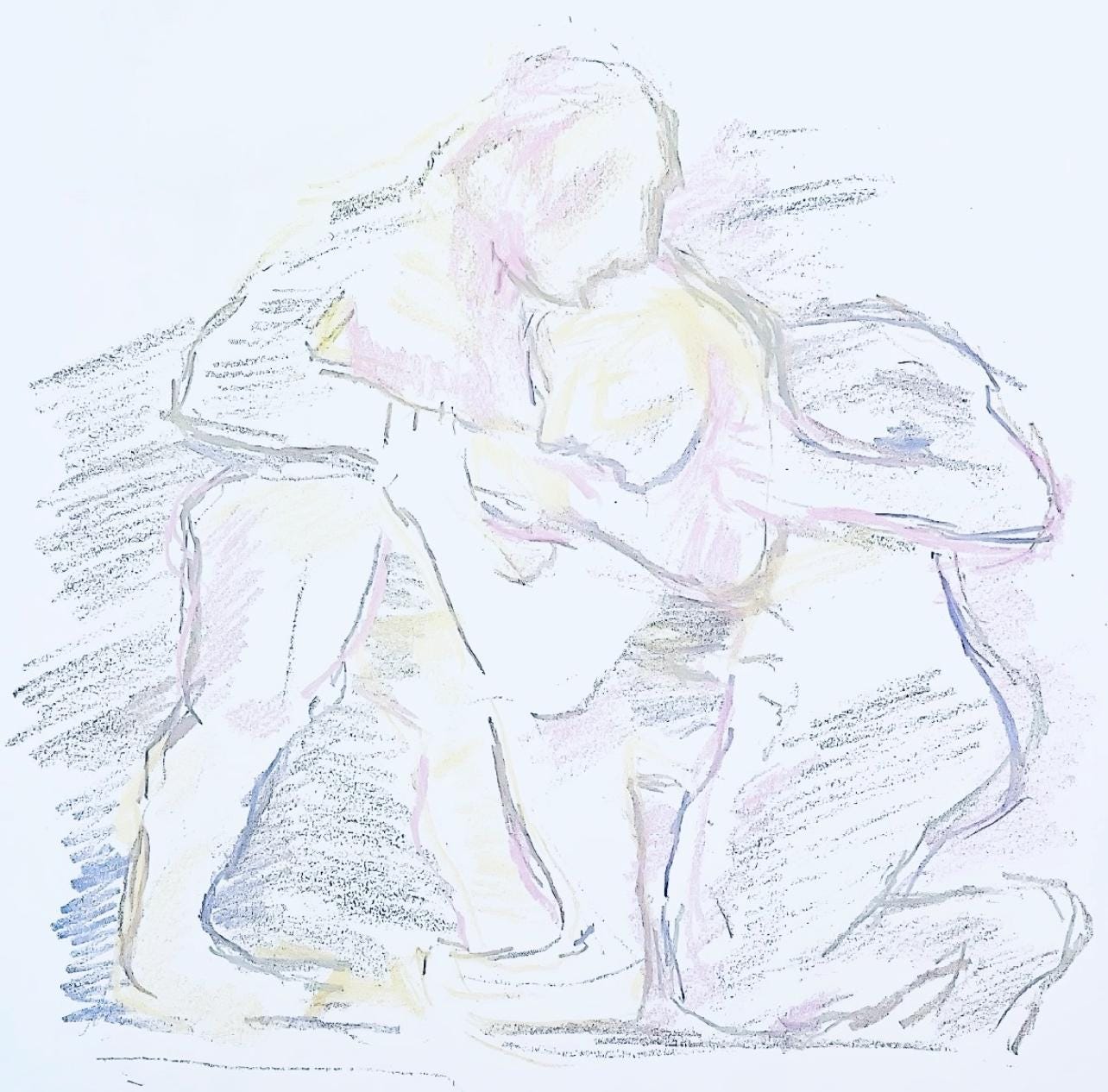 Oskar Kokoschka, Composition, Skizzenbuch Der Italienischen Reise 1963, Lithograph