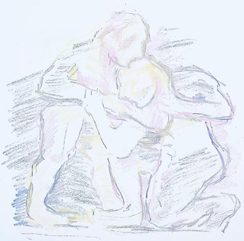 Oskar Kokoschka, Composition, Skizzenbuch Der Italienischen Reise 1963, Lithograph