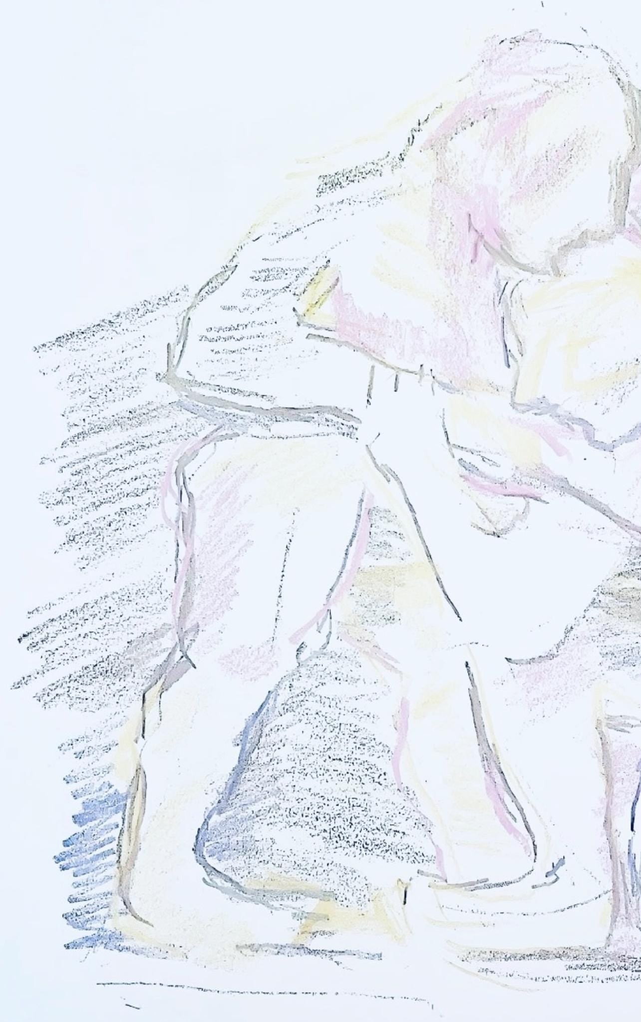 Oskar Kokoschka, Composition, Skizzenbuch Der Italienischen Reise 1963, Lithograph