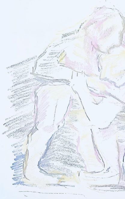 Oskar Kokoschka, Composition, Skizzenbuch Der Italienischen Reise 1963, Lithograph