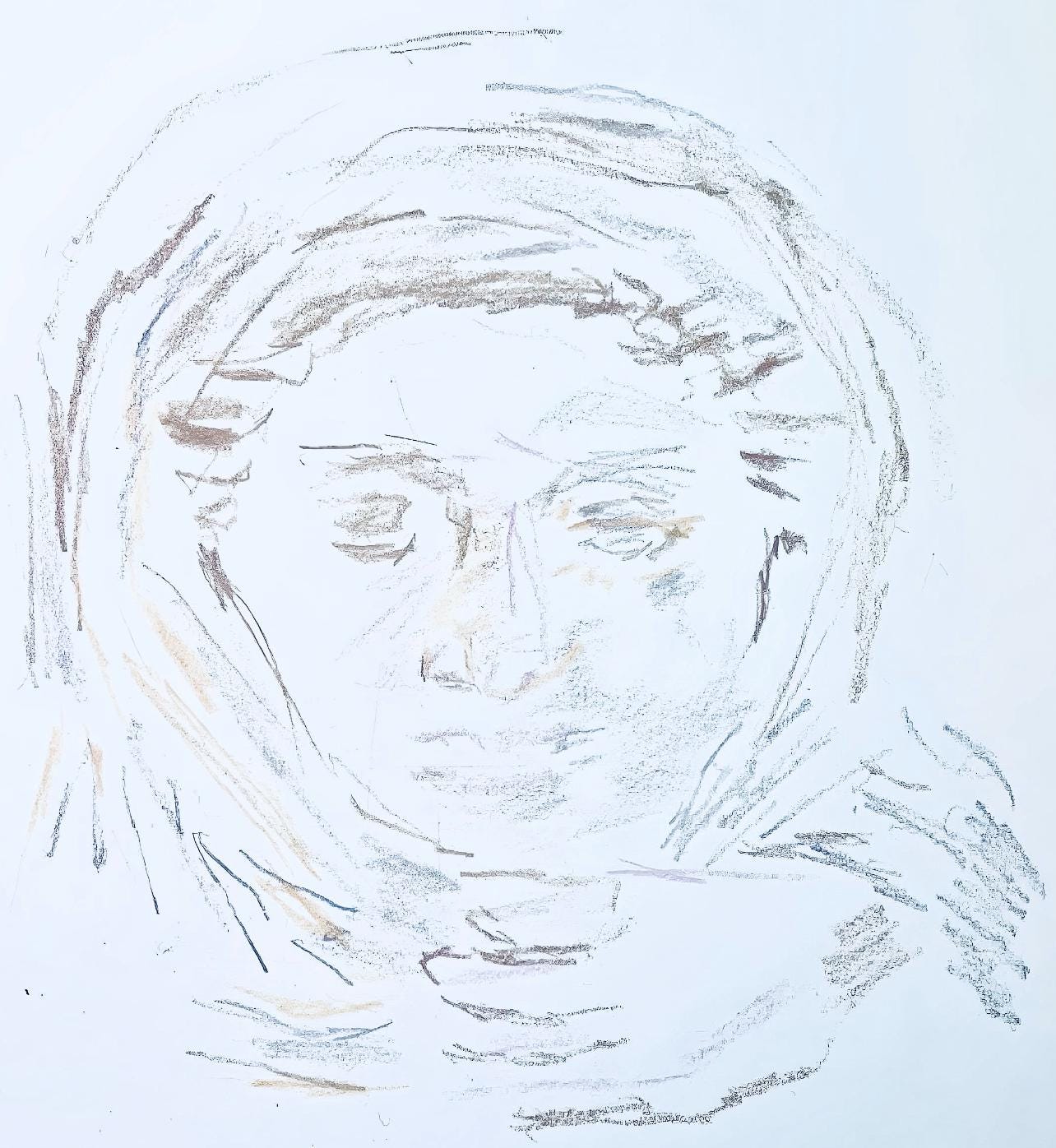 Oskar Kokoschka, Composition, Skizzenbuch Der Italienischen Reise 1963, Lithograph